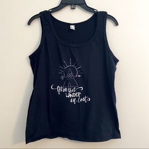 Wanderlust “not all who wander are lost” tank
